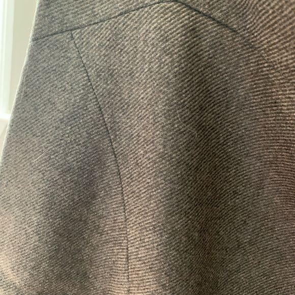 Brown/gray wool Loft size 12P skirt - Picture 3 of 4